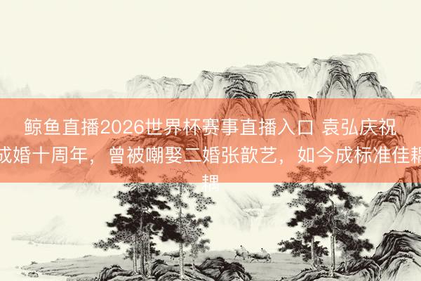 鲸鱼直播2026世界杯赛事直播入口 袁弘庆祝成婚十周年，曾被嘲娶二婚张歆艺，如今成标准佳耦