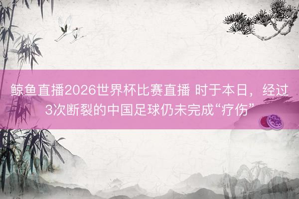 鲸鱼直播2026世界杯比赛直播 时于本日,经过3次断裂的中国足球仍未完成“疗伤”